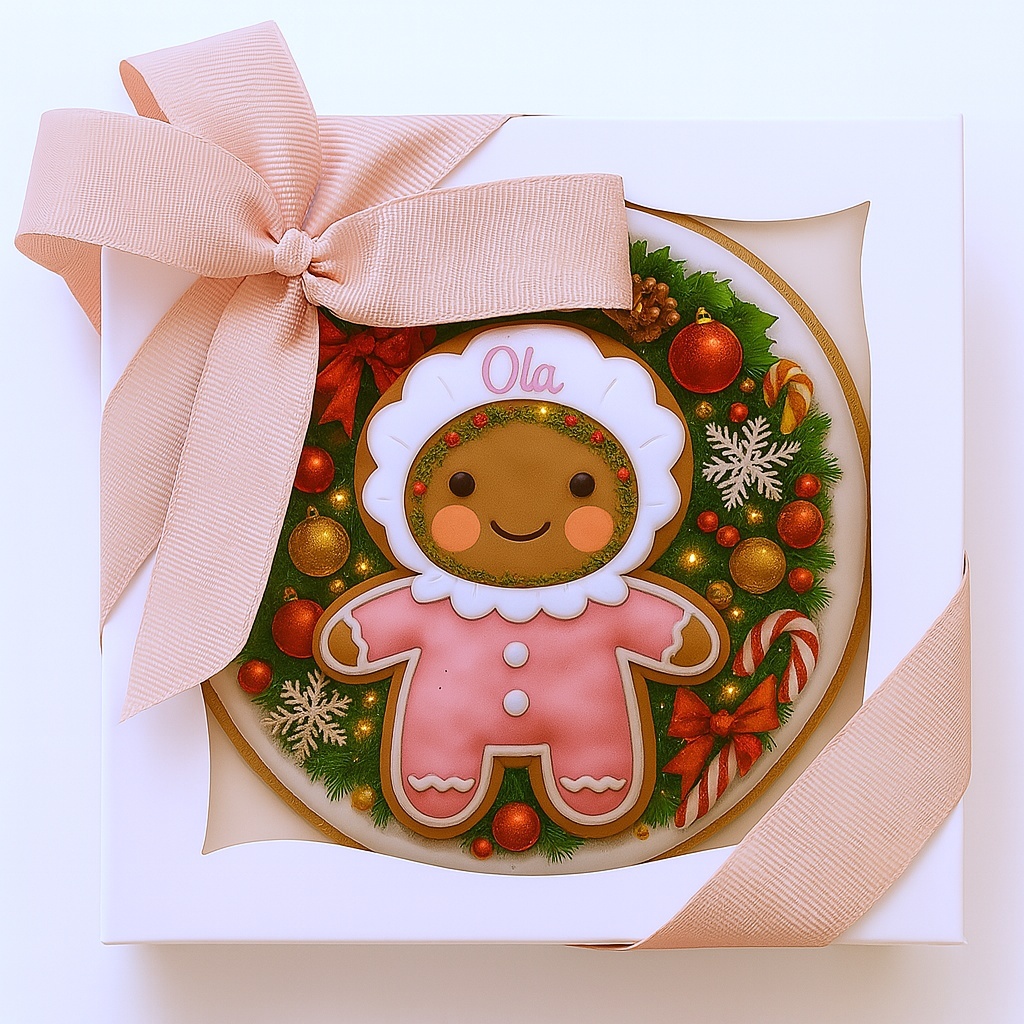 CIASTKO LUKROWANE MAMIK FAMILY OLA KOŁO ROZ.M RĘCZNIE ROBIONE